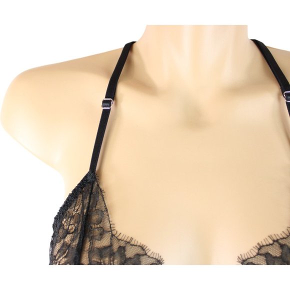 Victoria's Secret Negligee Black Size Small Baby Doll Top Sheer Sleep Top N123 - Picture 8 of 9